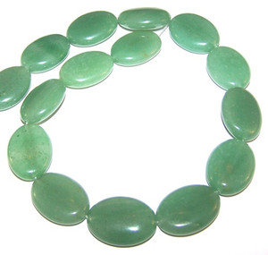 Aventurine 18x25mm Puff Oval Semiprecious Gemstone Beads Aventurine 18x25mm Puff Oval Semiprecious Gemstone Beads