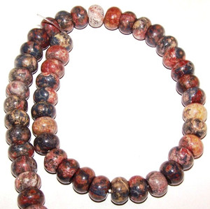 Leopardskin Jasper 12x8mm Puff Rondelle Semiprecious Gemstone Beads Leopardskin Jasper 12x8mm Puff Rondelle Semiprecious Gemstone Beads
