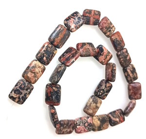 12x16mm Puff Rectangle Semiprecious Gemstone Beads - Leopardskin Jasper 12x16mm Puff Rectangle Semiprecious Gemstone Beads - Leopardskin Jasper