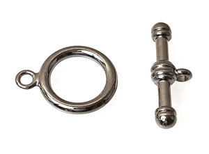 Gunmetal 17mm Smooth Toggle Clasps Gunmetal 17mm Smooth Toggle Clasps