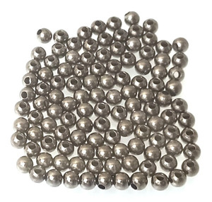 Round 3mm Gunmetal Beads on Brass Round 3mm Gunmetal Beads on Brass