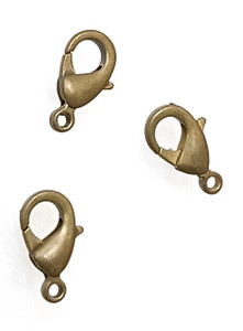 50 - 12x6mm Antique Bronze Lobster Clasp 50 - 12x6mm Antique Bronze Lobster Clasp