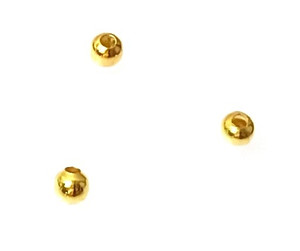 Economy Gold-Plated 3mm Round Spacer Beads Economy Gold-Plated 3mm Round Spacer Beads