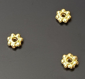 GP 2x6mm Beaded Rondelles GP 2x6mm Beaded Rondelles
