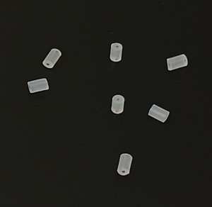 50 Pairs of Clear Rubber Ear Nuts Style 2 50 Pairs of Clear Rubber Ear Nuts Style 2