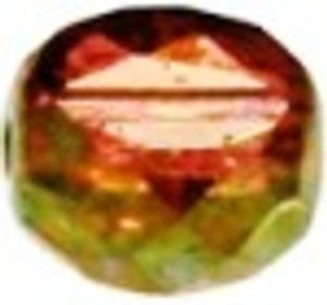 Czech Glass 12x8mm Coin Beads - Pink Gold Czech Glass 12x8mm Coin Beads - Pink Gold