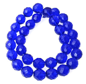 2 Dozen Czech 12mm Fire-Polished - Cobalt 2 Dozen Czech 12mm Fire-Polished - Cobalt