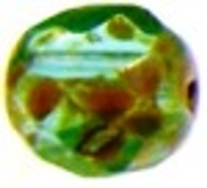 Czech Glass 12x8mm Coin Beads - Caribbean Czech Glass 12x8mm Coin Beads - Caribbean
