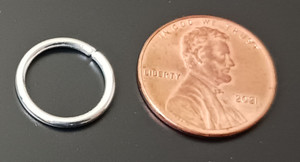 Silver-Plated OPEN 14mm Jump Rings - 1Gauge Silver-Plated OPEN 14mm Jump Rings - 1Gauge