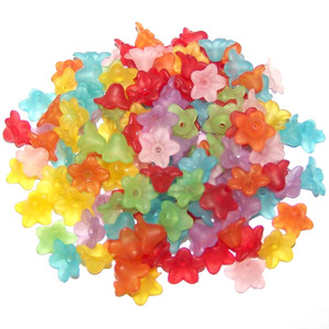 Assorted Style #3 Flower Beads - 1/oz ~ 140 Beads