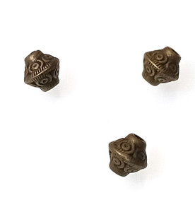 Antique Bronze 6mm Decorative Bicones