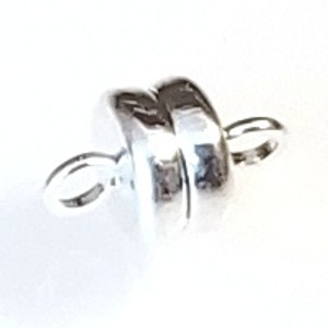 Silver-Plated 6x4mm Super Strong Magnetic Clasps Silver-Plated 6x4mm Super Strong Magnetic Clasps