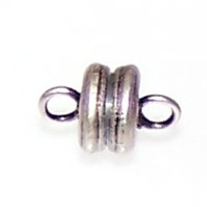 Antique Silver-Plated 6x4mm Super Strong Magnetic Clasps