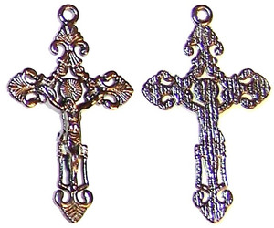 Gunmetal Crucifix #52x30mm Gunmetal Crucifix #52x30mm