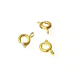 GP Spring Ring Clasps w/ 5mm Jump Rings GP Spring Ring Clasps w/ 5mm Jump Rings