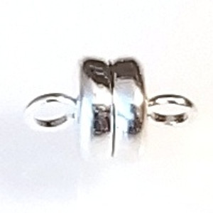 Silver-Plated 6x4mm Super Strong Magnetic Clasps Silver-Plated 6x4mm Super Strong Magnetic Clasps