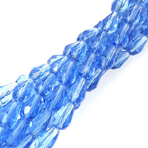 11x7mm Glass Crystal Teardrops - Lt Sapphire 11x7mm Glass Crystal Teardrops - Lt Sapphire
