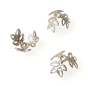 50 Antique Silver-Plated 6x13mm 3-Branch Bead Caps 50 Antique Silver-Plated 6x13mm 3-Branch Bead Caps