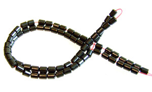 4x5mm Barrel-Shaped Magnetic Hematite Beads
