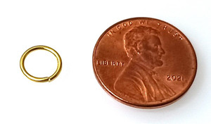 8mm Gold-Plated Jump Rings 8mm Gold-Plated Jump Rings