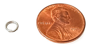 5mm Antique Silver-Plated Split Rings 5mm Antique Silver-Plated Split Rings