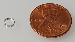 5mm Silver-Plated Split Rings 5mm Silver-Plated Split Rings