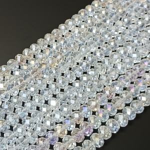 Crystal AB 8x5mm Crystal Rondelles Crystal AB 8x5mm Crystal Rondelles