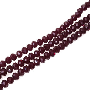 Ruby Red 8x5mm Crystal Rondelles Ruby Red 8x5mm Crystal Rondelles