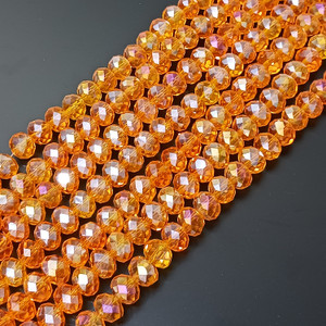 Sun Burst AB 8x5mm Crystal Rondelles Sun Burst AB 8x5mm Crystal Rondelles