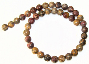 Leopardskin Jasper 10mm Round Semiprecious Gemstone Beads Leopardskin Jasper 10mm Round Semiprecious Gemstone Beads