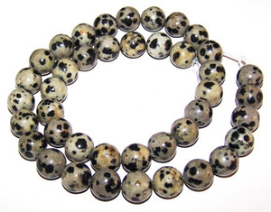 Dalmatian Jasper 10mm Round Semiprecious Gemstone Beads Dalmatian Jasper 10mm Round Semiprecious Gemstone Beads