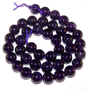 Amethyst 10mm Round Semiprecious Gemstone Beads Amethyst 10mm Round Semiprecious Gemstone Beads
