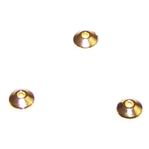 Gold-Plated 3x6mm Metal Disc Beads