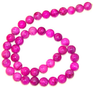 Pink Crazy Lace Agate 10mm Round Semiprecious Gemstone Beads