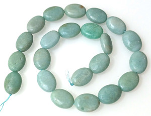 13x18mm Puff Oval Semiprecious Gemstone Beads Amazonite 13x18mm Puff Oval Semiprecious Gemstone Beads Amazonite