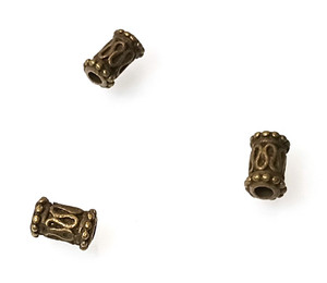 Antique Bronze 9x5mm Decorative Tube Metal Beads Antique Bronze 9x5mm Decorative Tube Metal Beads