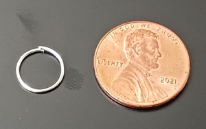 Silver-Plated 10mm Jump Rings - 22ga Silver-Plated 10mm Jump Rings - 22ga
