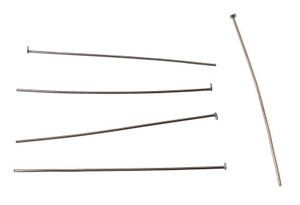 Gunmetal Head Pins - 2.Inch x 0.02Inch Gunmetal Head Pins - 2.Inch x 0.02Inch