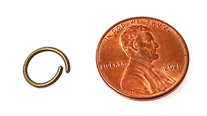 10mm Antique Bronze Jump Rings - 18ga 10mm Antique Bronze Jump Rings - 18ga