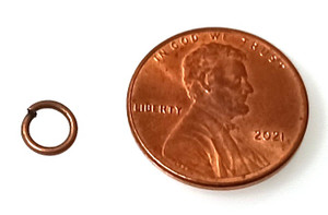 6mm Antique Copper Jump Rings - 20ga 6mm Antique Copper Jump Rings - 20ga