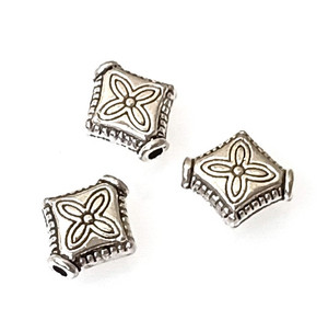 Antique SP 4x10mm Diamond-Shaped Beads Antique SP 4x10mm Diamond-Shaped Beads