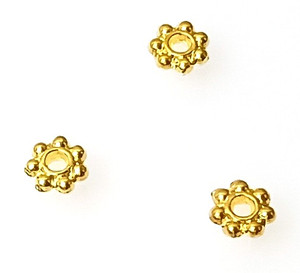 GP 2x6mm Beaded Rondelles GP 2x6mm Beaded Rondelles