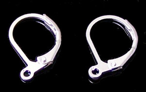 Silver-Plated 11x15mm Leverback Earrings
