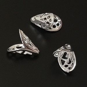 5 Silver-Plated 12x11mm Cone Bead Caps 5 Silver-Plated 12x11mm Cone Bead Caps