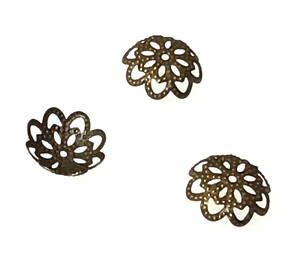 50 Antique Bronze 3x11 Scalloped Bead Caps 50 Antique Bronze 3x11 Scalloped Bead Caps