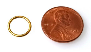 Gold-Plated 11mm OPEN Jump Rings - 17 Gauge Gold-Plated 11mm OPEN Jump Rings - 17 Gauge