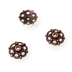 Antique Copper 3x11.5mm 6-Loop Bead Caps Antique Copper 3x11.5mm 6-Loop Bead Caps