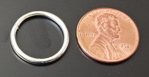 Silver-Plated OPEN 18mm Jump Rings - 13 Gauge Silver-Plated OPEN 18mm Jump Rings - 13 Gauge