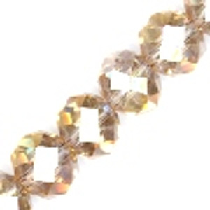 Lt Smk Quartz AB 10x8mm Glass Crystal Rondelles Lt Smk Quartz AB 10x8mm Glass Crystal Rondelles