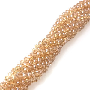 Lt Gold AB 6x4mm Glass Crystal Rondelles Lt Gold AB 6x4mm Glass Crystal Rondelles